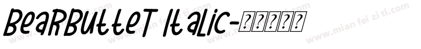 BearButteT Italic字体转换